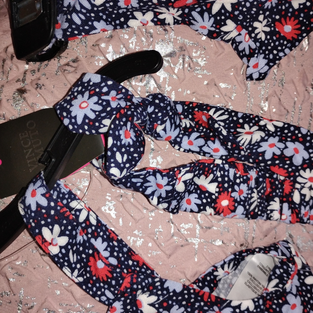 Vince Camuto Kids Floral Headband - Navy, Red, White